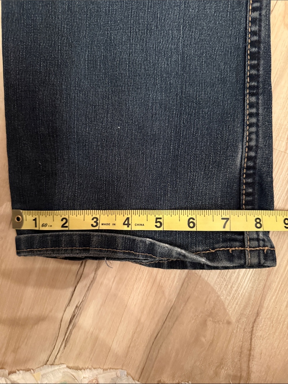 Dark Wash Women's Boot Cut Jeans with Stud Detail - Picture 9 of 10